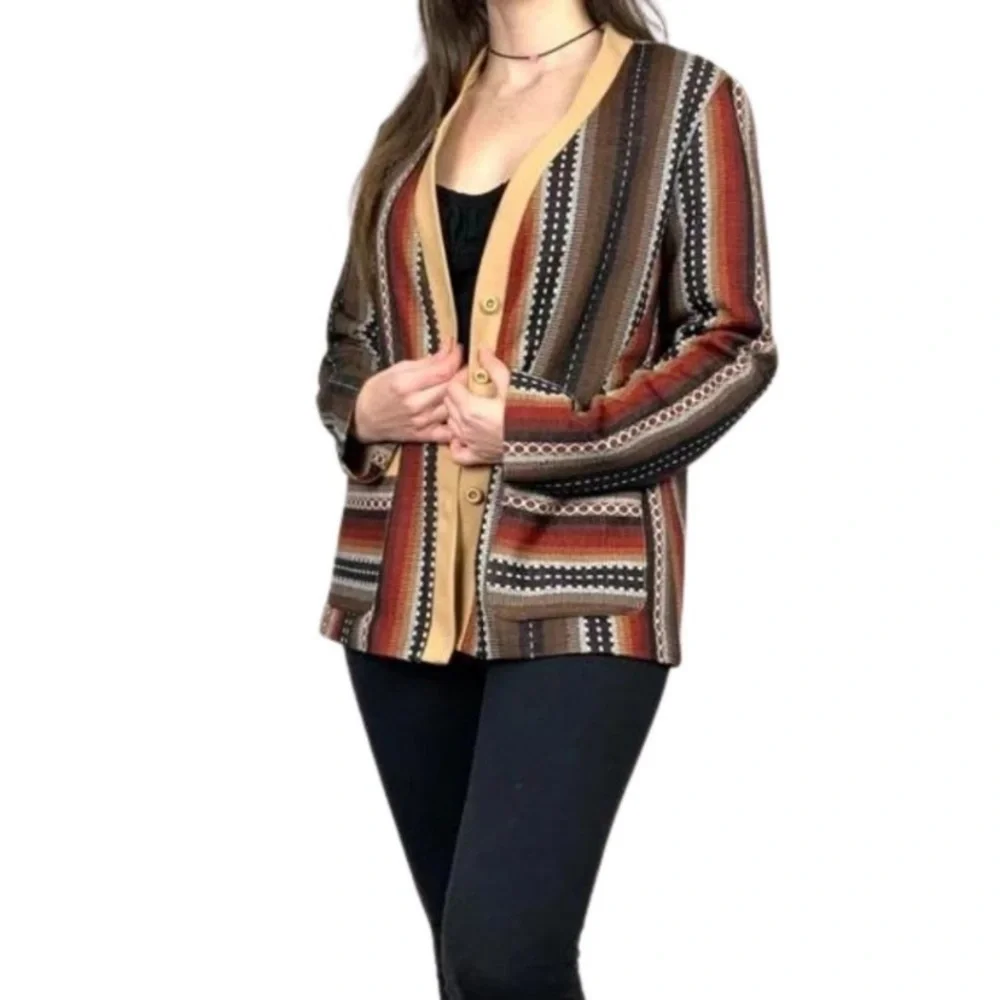 Vintage JCPenney striped blazer preppy academia autumn